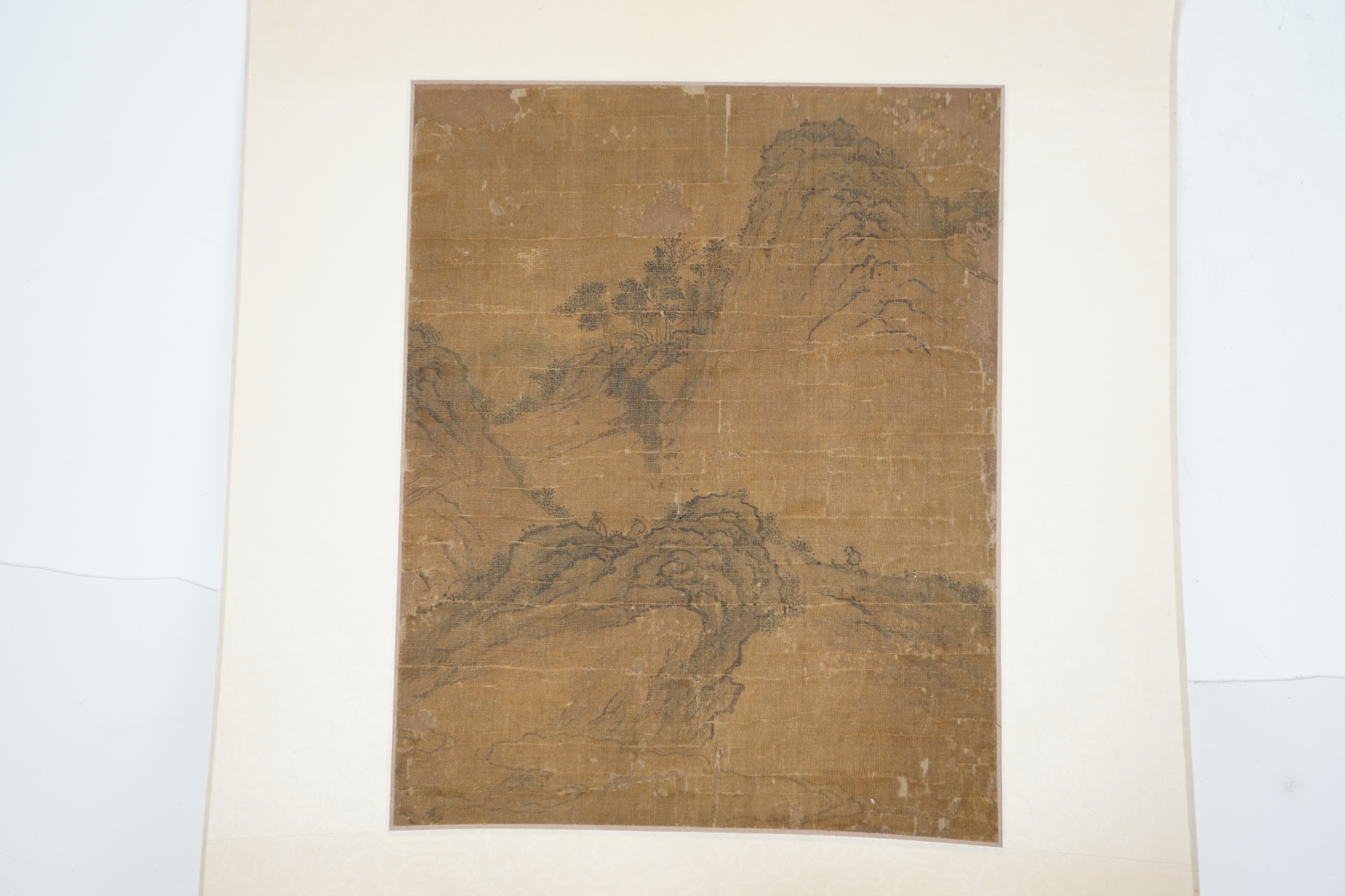 A Chinese painting on silk, Ming dynasty